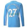 Maillot à Manches Longues Manchester City Joao Cancelo 27 Domicile 2021-22 Pour Homme